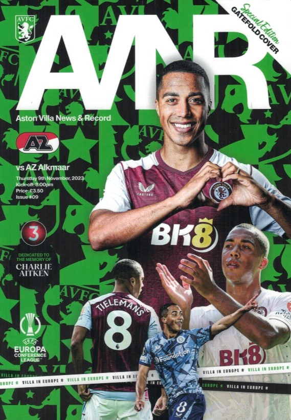 AZ Programma 9-nov-2023 Aston Villa uit
